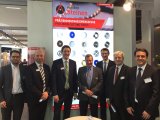 Delegation of the Remscheid city council with CEO Mr Michael Maag (right) and Mr Bastian Nöll (left) of Production Management and Techn. Customer Support
